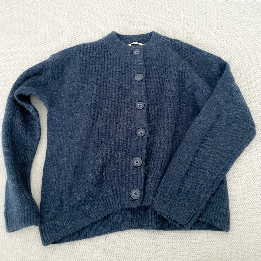 Catamini Blue Button Front Cardigan Sweater - Youth 12